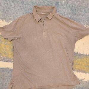 Old Navy Men's Polo Shirt - Light Brown